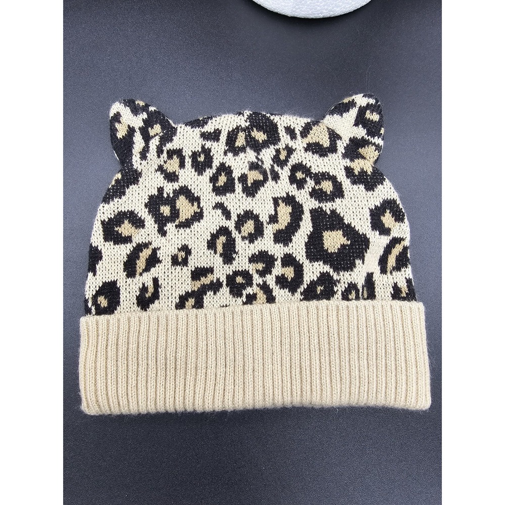 Children's Place 12-24‎ Mos Leopard Print Beanie Cat Ears